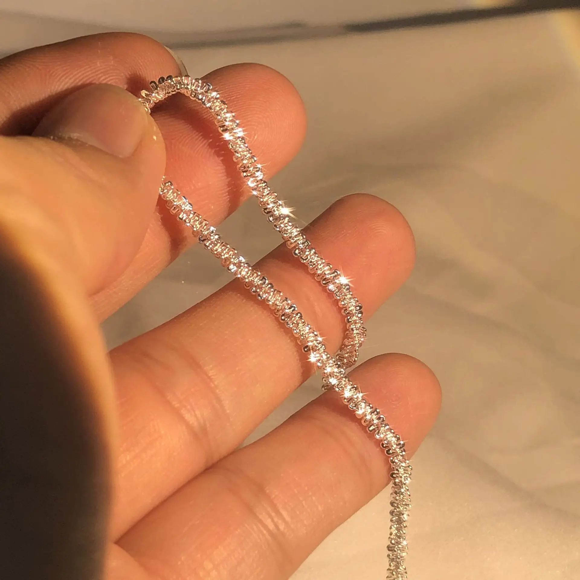 Top Trends: New 925 Sterling Silver Bracelet 1.5mm Shiny Bracelet For Your Woman Water Jewelry Gift Shoppable Styles