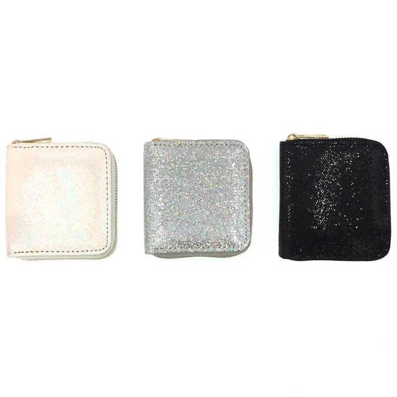 Top Trends: KANDRA New Women's Wallet Small Gold Glitter Short Wallet Women Sequined Bank Credit Card Bolder Woman's Gift Wholesale Shoppable Styles