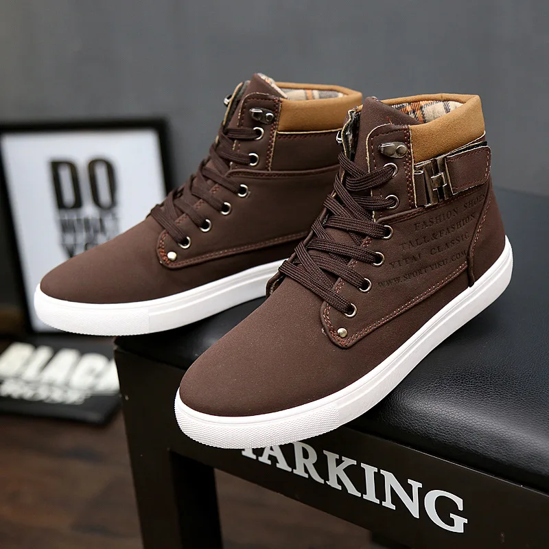 Top Trends: New Stylish Men's Skateboarding Shoes High Top Casual Shoes Outdoors Leisure Sneakers Breathable Walking Shoes Chaussure Homme Shoppable Styles - Image 6