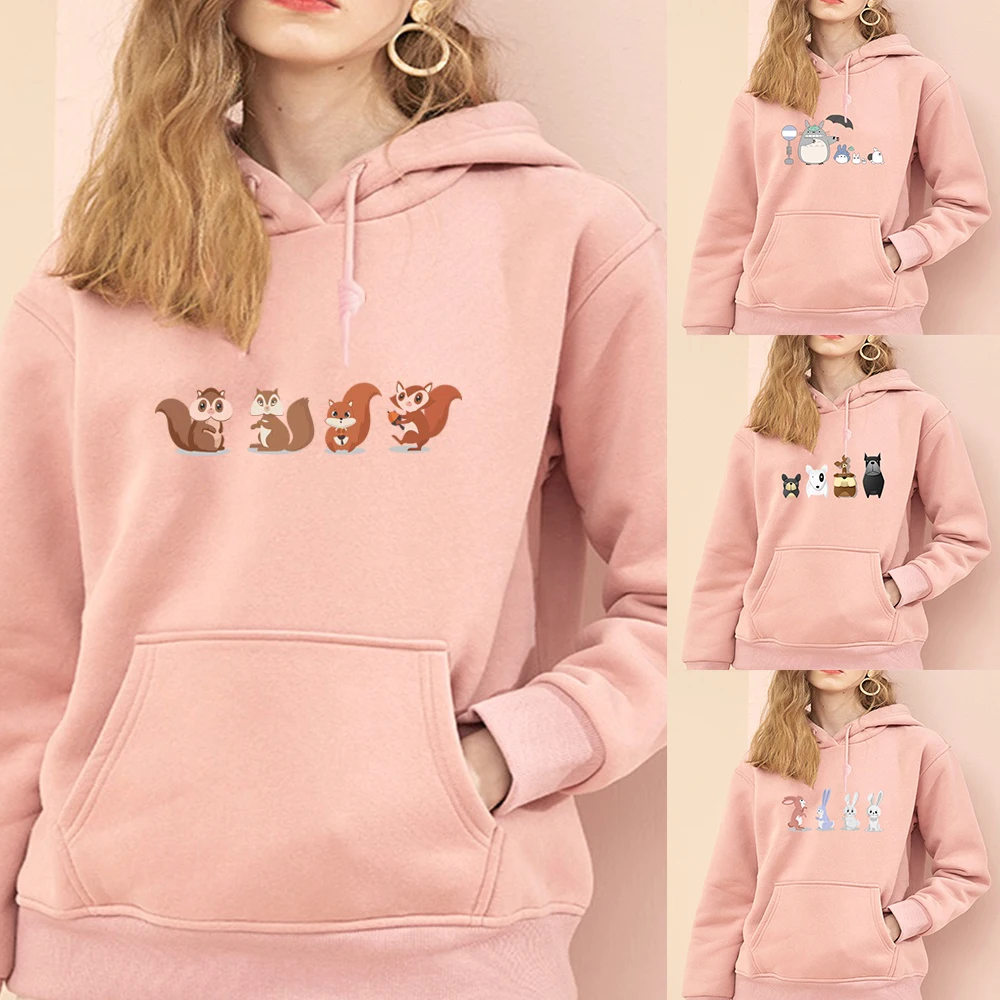 Top Trends: Fashion Women Hoodies Autumn And Winter Korean Version Sweatshirt Female Harajuku Sportswear Hooded Pullover Sweatshirts Women Shoppable Styles