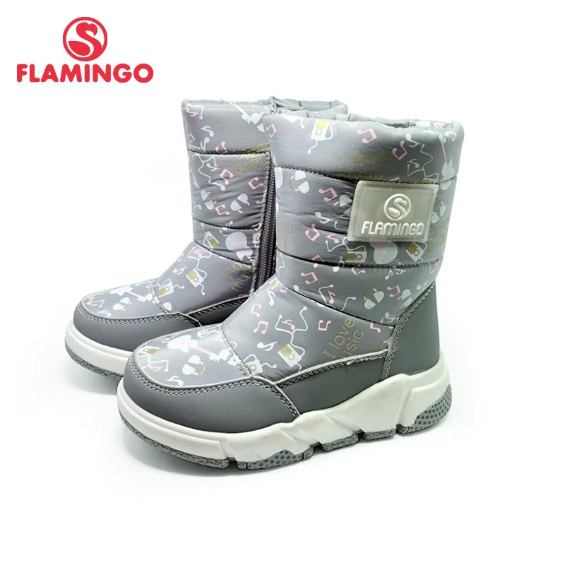 Top Trends: FLAMINGO Winter Anti-slip Waterproof High Quality Wool Keep Warm Shoes Size 26-31 Children Snow Boots 202D-Z6-2091 Shoppable Styles