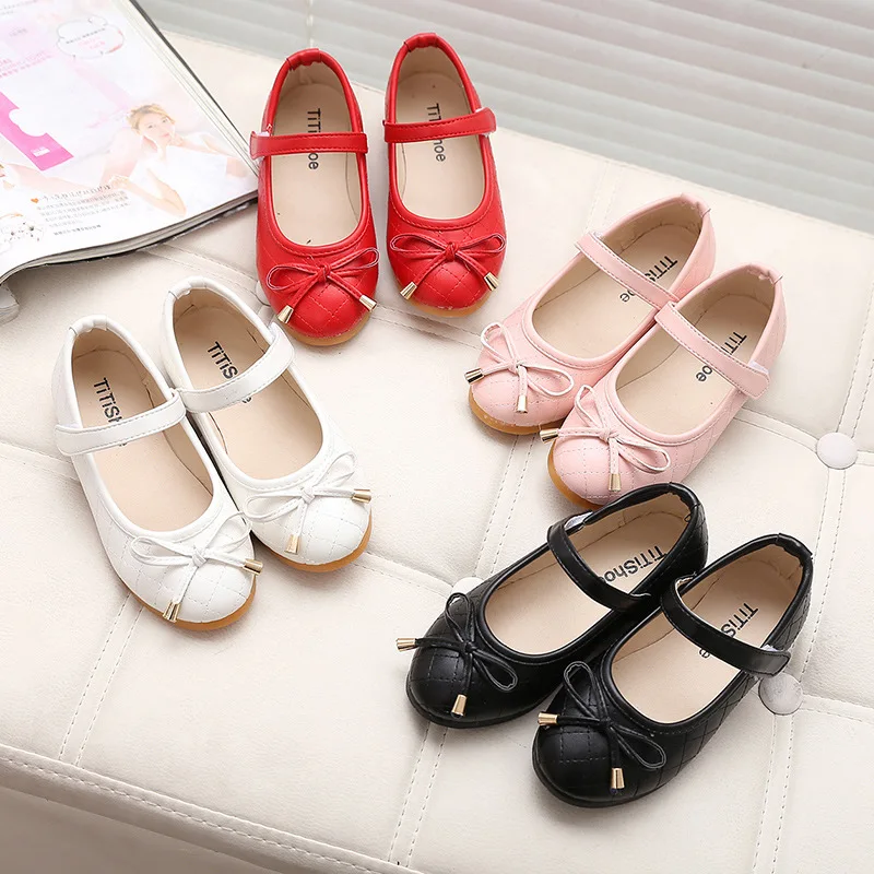 Top Trends: Kids Shoes New Spring 2020 Autunm Summer Baby Princess Girls Flats Children Shoes Black White Red Princess Students Shoes Shoppable Styles