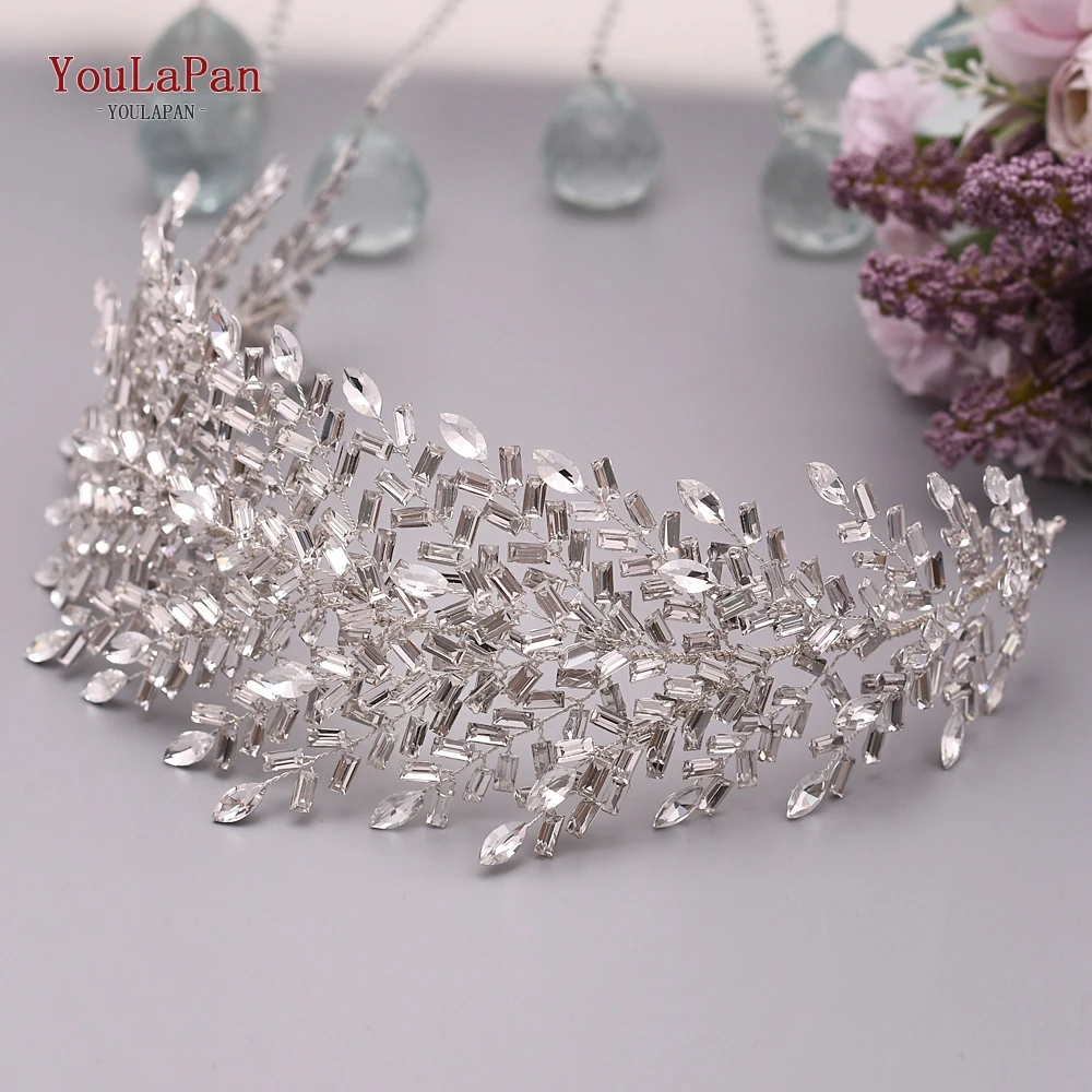 Top Trends: YouLaPan HP312 Bridal Hair Pieces Bridemaids Head Pieces Crystal Headbands For Women Jeweled Hair Accessories Rhinestone Tiara Shoppable Styles