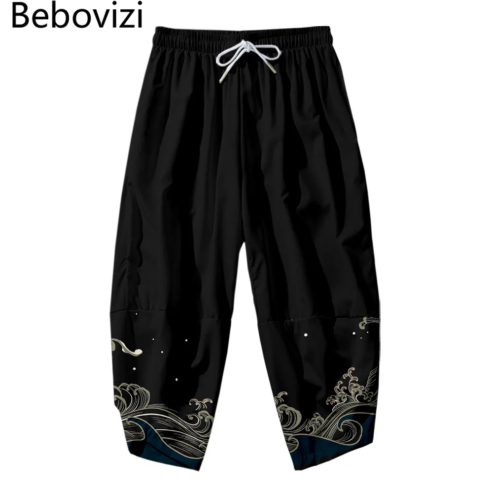 Top Trends: Japanese Style Kimono Pants Set Men Cosplay Traditional Samurai Thai Harem Pants Harajuku Streetwear Vintage Men&#039;s Trousers Shoppable Styles