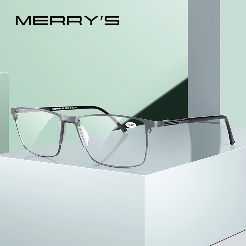 Top Trends: MERRYS DESIGN Men Reading Glasses Titanium Alloy Frame Anti Blue Light Blocking CR-39 Resin Aspheric Glasses Lenses S2170FLH Shoppable Styles