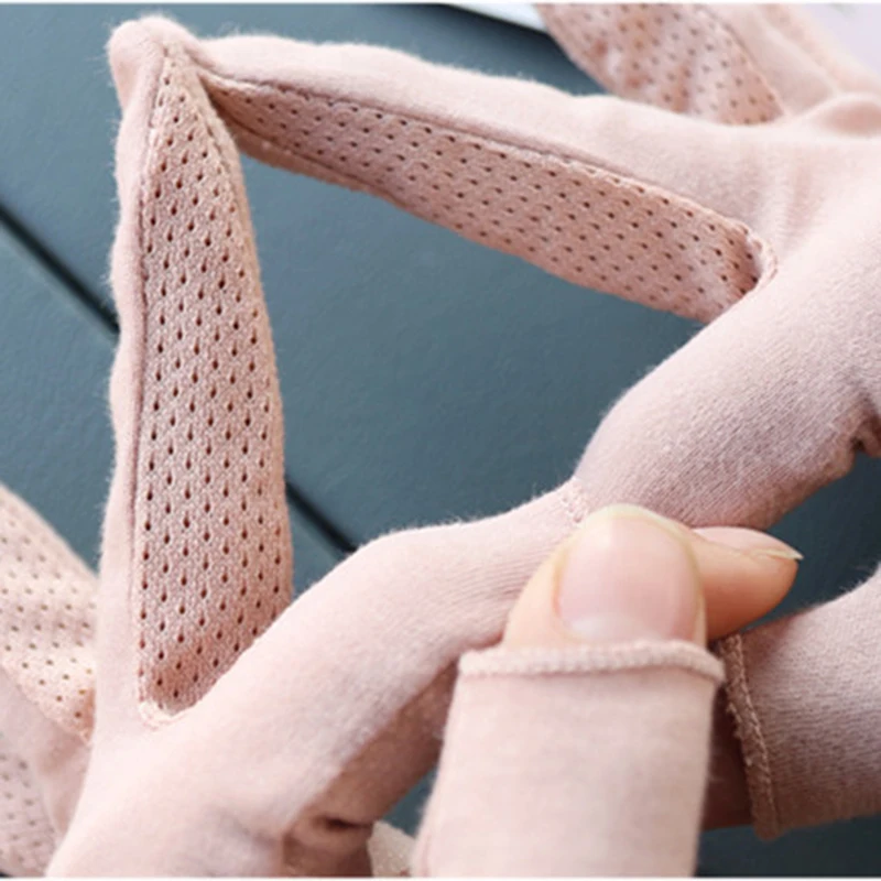 Top Trends: 2024 Summer New Women's Gloves Thin Mid Length Cotton Sun Protection Driving Gloves Fingerless Gloves For Women Shoppable Styles - Image 5