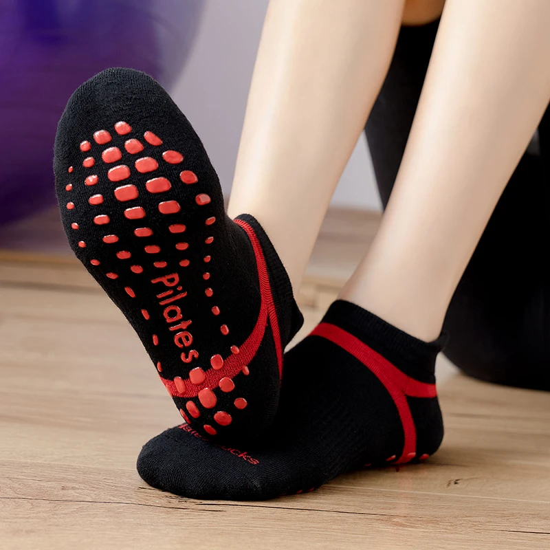 Top Trends: 2021 Women Anti-slip Yoga Socks Ladies Fitness Pilates Socks For Women Professional Dance Pilates Ballet Cotton Socks For Gym Shoppable Styles