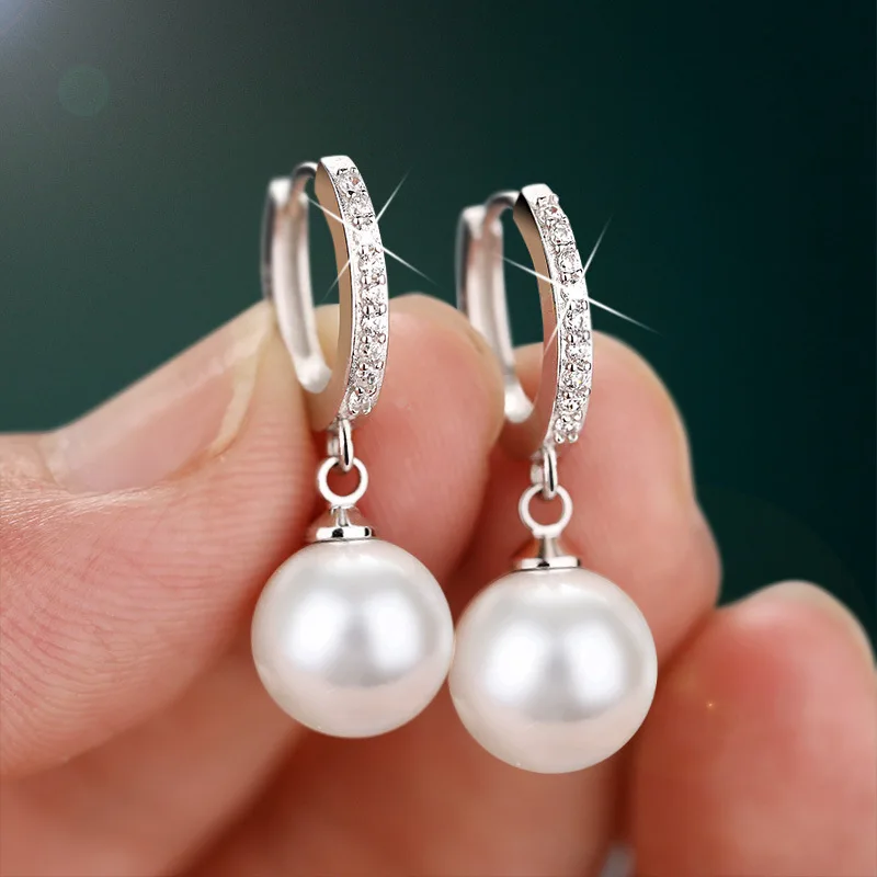 Top Trends: Starmoon 2023 Pearl Earrings Genuine Natural Freshwater Pearl 925 Sterling Silver Earrings Pearl Jewelry For Wemon Wedding Gift Shoppable Styles