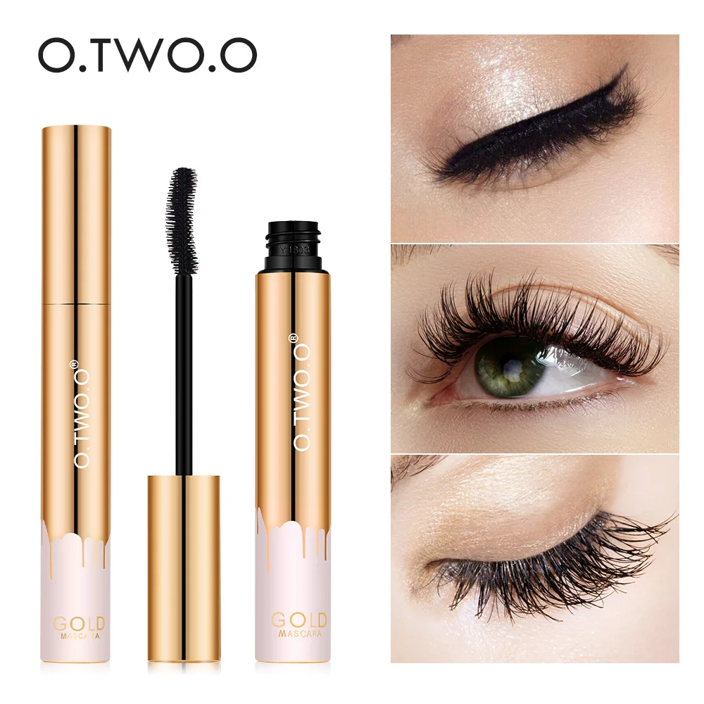 Top Trends: O.TWO.O 3D Mascara Black Lash Eyelash Extension Eye Lashes Brush Beauty Makeup Long-wearing Gold Long Curling Eyelash Shoppable Styles