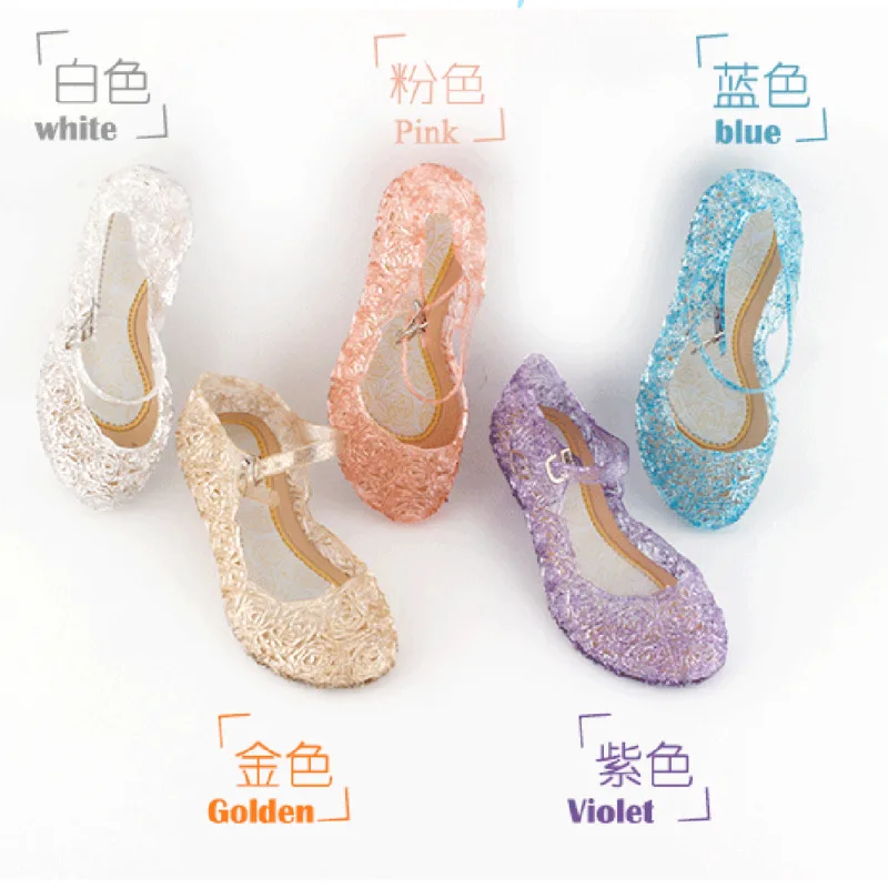 Top Trends: Pudcoco Baby Girls Sandals Kids Summer Crystal Sandals Frozen Princess Jelly High-Heeled Shoes For Child Girls Shoppable Styles