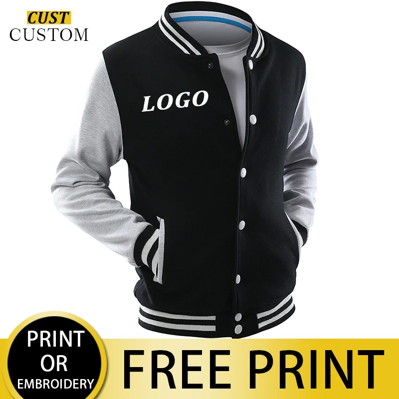 Top Trends: Men's Jackets And Coats Custom Embroidery Logo High Street Hip Hop Baseball Uniforms Street Casual Jacket Thickened Warmth 2021 Shoppable Styles