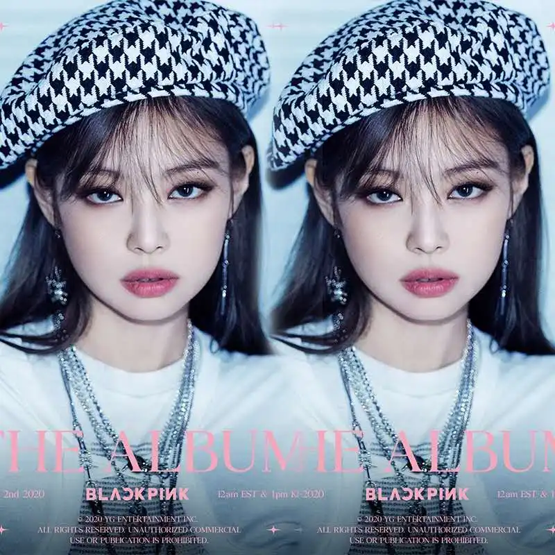 Top Trends: Celebrity Jennie Beret Ladies Houndstooth Casual British Flat Top Hat Elegant Wool Without Eaves Painter Hats Shoppable Styles