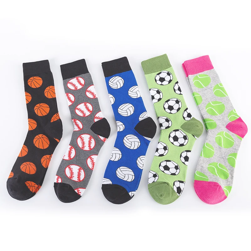 Top Trends: MODA MULAYA Happy Socks Men / Women Series Funny Socks Volleyball Tennis Basketball Baseball Football Novelty Sportsman Essential Shoppable Styles