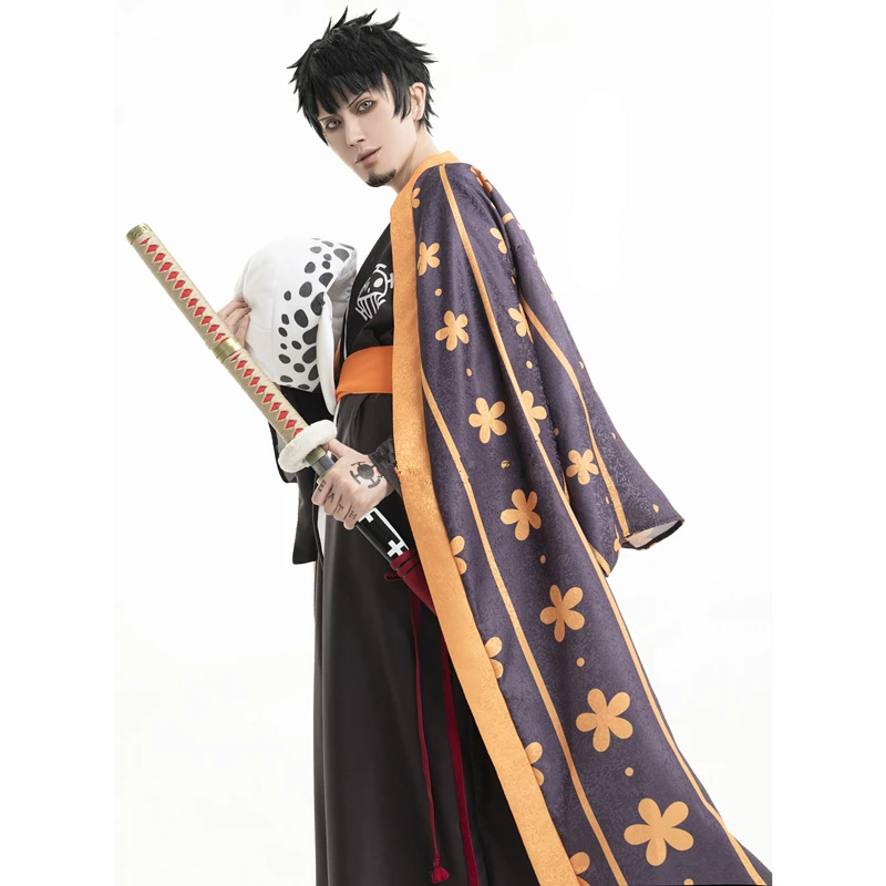 Top Trends: SBluuCosplay Anime Wano Country Law Kimono Cosplay Costume Shoppable Styles