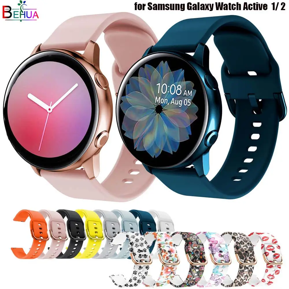 Top Trends: Silicone Original 20mm Band Strap For Samsung Galaxy Watch Active 2 40 / 44mm / 3 41mm Smartwatch Wristband For Huawei GT 2 42mm Shoppable Styles