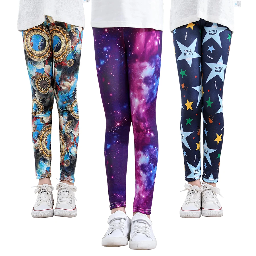 Top Trends: SheeCute Girls Spring Autumn Full Length Printing Skinny Leggings SC1752-C Shoppable Styles