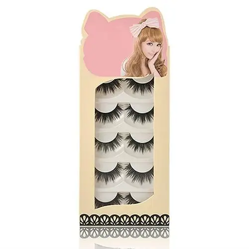 Top Trends: 5 Pairs Makeup Lady Thick Long Natural Looking False Eyelashes Fake Eye Lashes False Eyelashes Fake Lashes Eyelash Extension Shoppable Styles