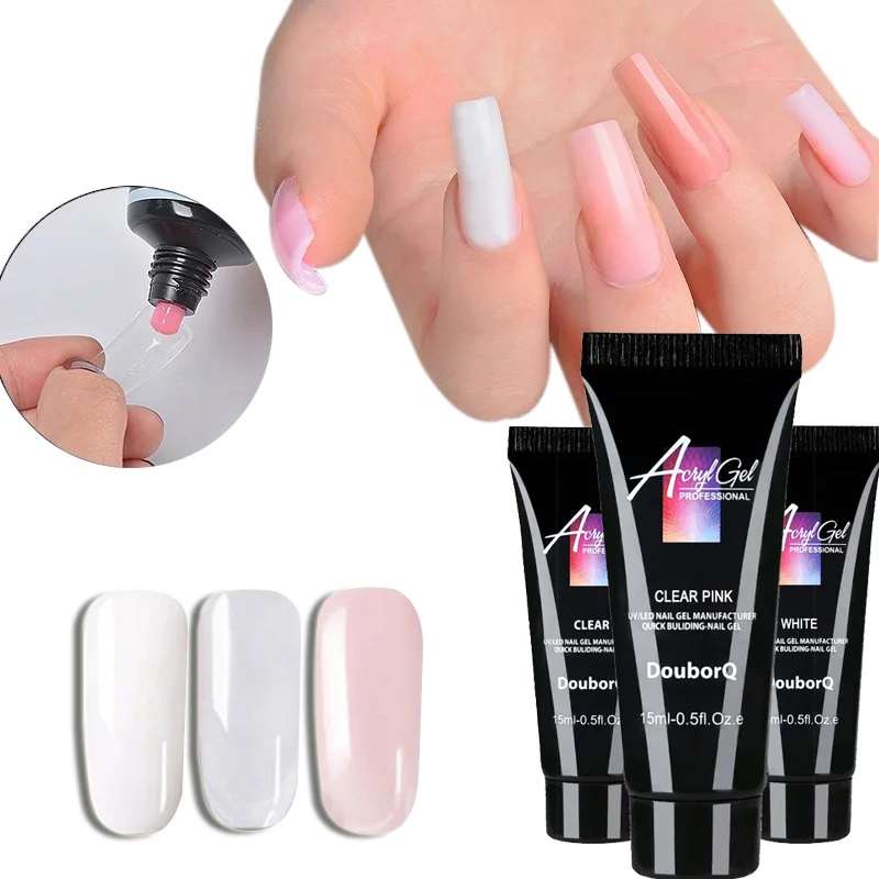 Top Trends: 1pc Poly Nail Extend Builder UV Gel Remover Slip Solution Nail Art Design Acrylic French Nail Tip Gum Jelly Gel Slip Shoppable Styles