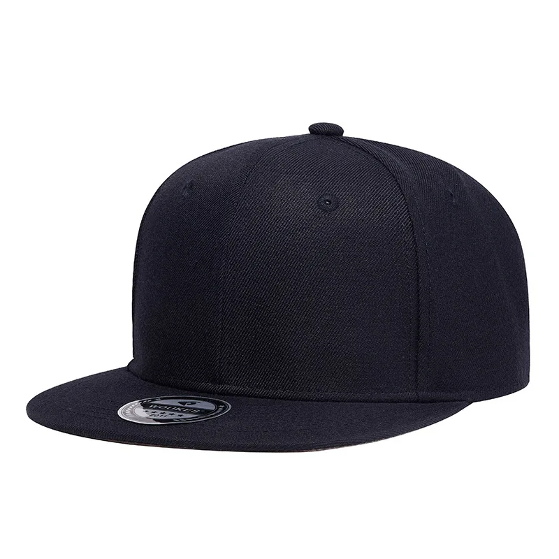 Top Trends: High Quality Men's Straight Cap Flat Peak Hip Hop Snapback Cap Women Solid Color Baseball Hat Wool Polyester Flat Bill Casquette Shoppable Styles