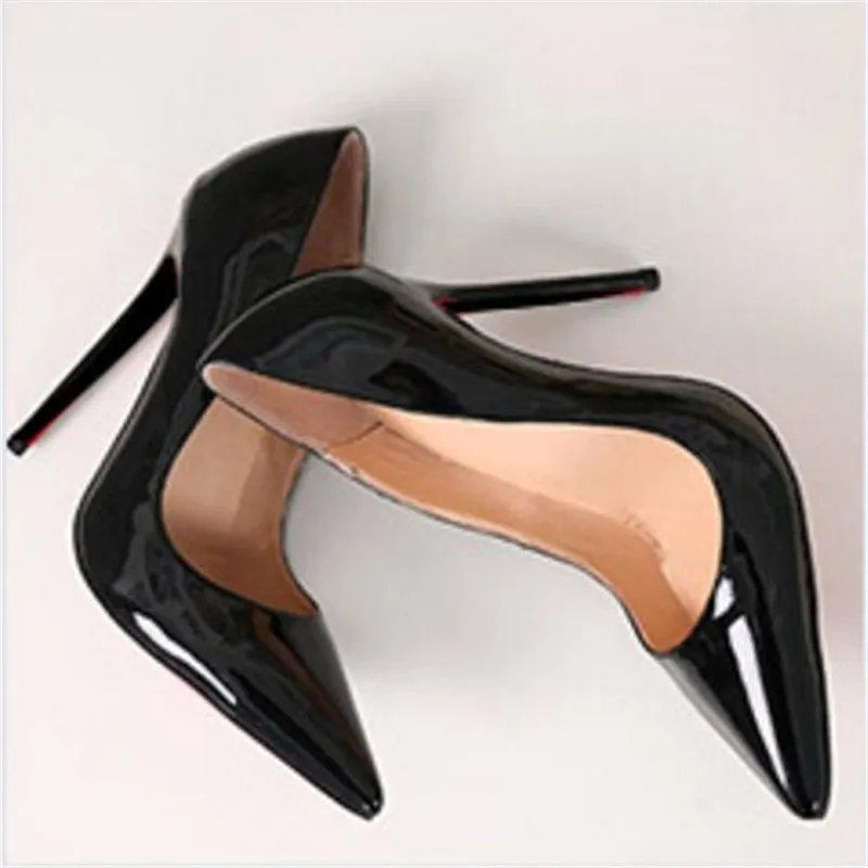 Top Trends: Shoes Woman High Heels Pumps Tacones Pointed Toe Stilettos Talon Femme Sexy Ladies Wedding Shoes Black Heels Big Size Shoppable Styles