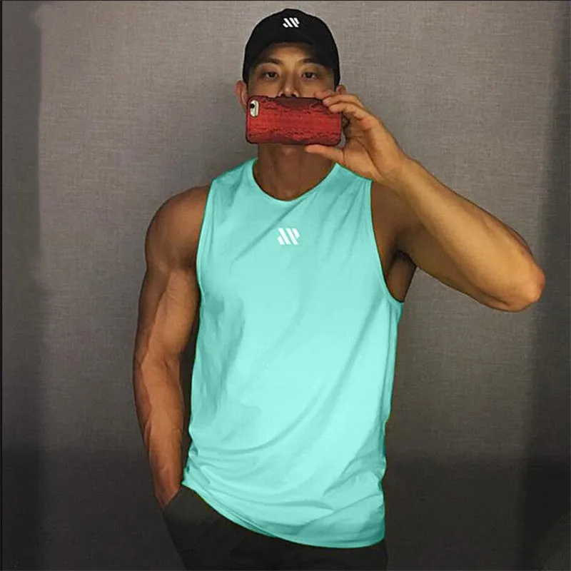 Top Trends: 2024 Mens Fitness Gyms Tank Top Men Fitness Sleeveless Shirt Male Mesh Breathable Sports Vest Undershirt Gyms Running Vest Men Shoppable Styles