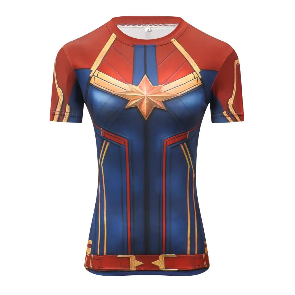 Top Trends: New 3D Printed Comics T-Shirt Women Compression Short Sleeve Fashion Summer Women T Shirt Cosplay Costume For Female Tops Tees Shoppable Styles