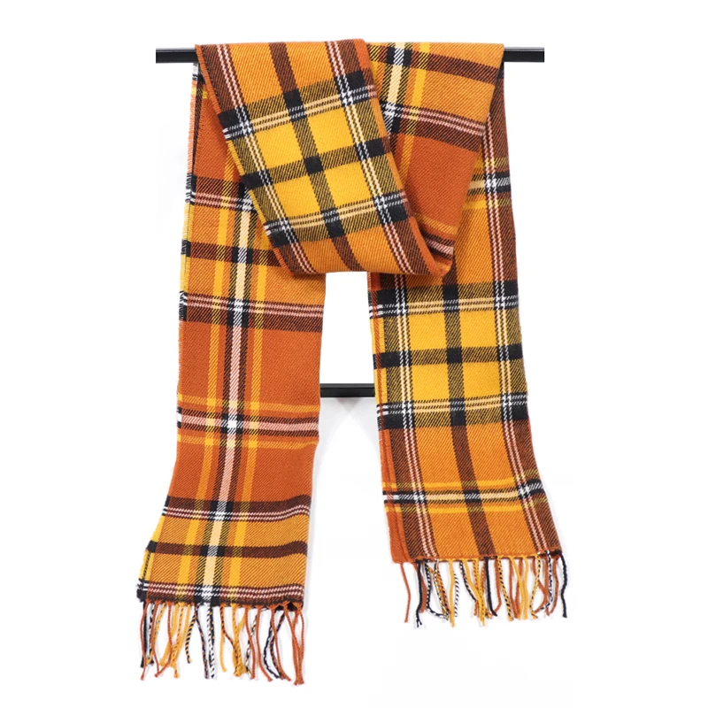 Top Trends: 2022 Autumn Winter Women Cashmere Unisex Scarf Foulard Plaid Men Male Scarves Fashion Casual Scarfs Men Luxury Bufandas Hombre Shoppable Styles