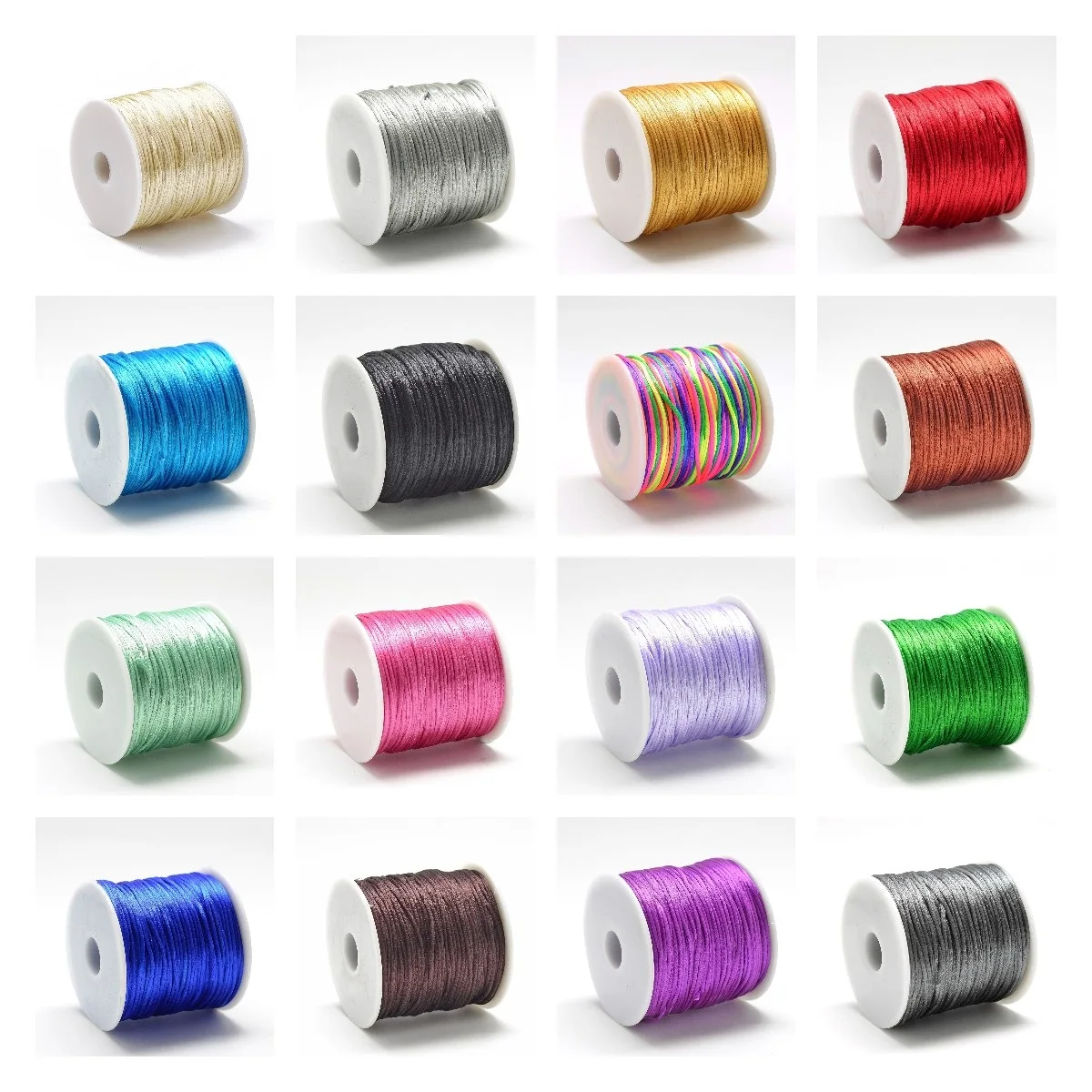 Top Trends: 70m 25Colors 1mm Nylon Thread Cord Chinese Knot Macrame Satin Cord Bracelet Necklace Braided String DIY Beading Jewelry Making Shoppable Styles