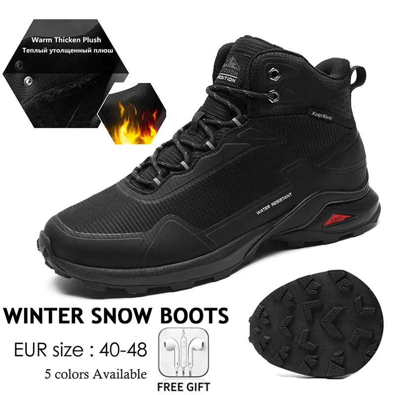 Top Trends: Xiaomi Youpin Winter Men Boots Warm Non-slip Snow Boots Men's High Quality Outdoor Waterproof CamouflageTrekking Hiking Shoes Shoppable Styles