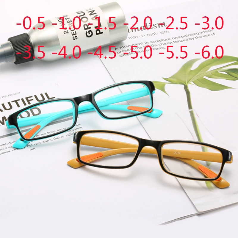 Top Trends: Plastic Myopia Glasses Square Nearsighted Eyeglasses Female Male Shortsighted Eyewear Spectacles -0.5 -1.0 -2.0 TO -8.0 Shoppable Styles