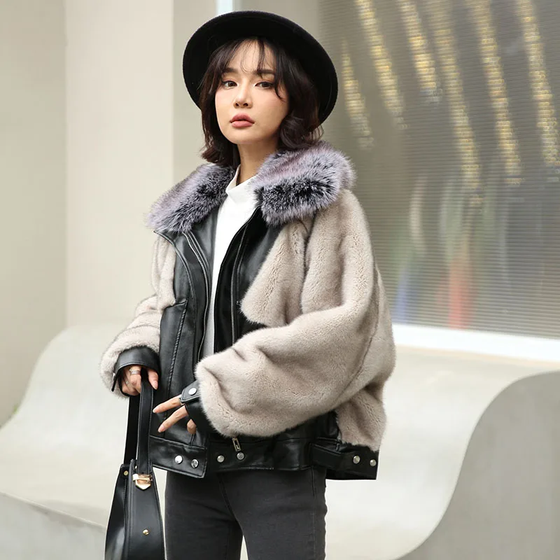 Top Trends: Winter Women High Quality Faux Mink Fur Coat Luxury Fur Jacket Loose Fox Lapel OverCoat Thick Warm Plus Size Female Plush Coats Shoppable Styles