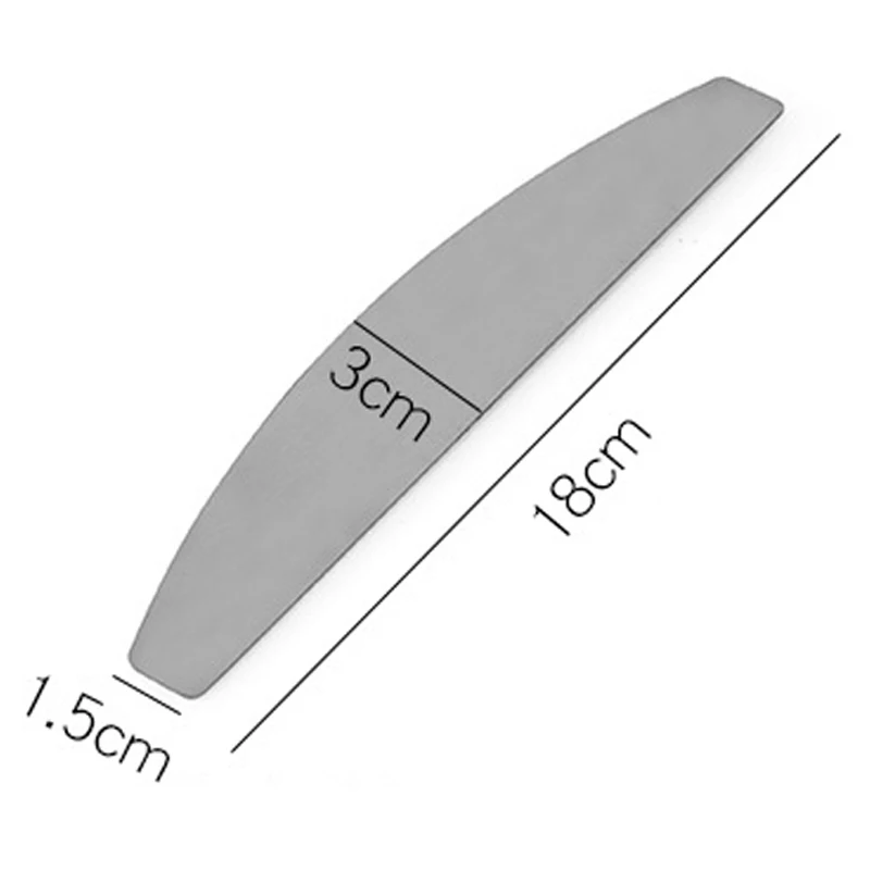 Top Trends: 1pcs Double Sided Buffers Pedicure Manicure Buffing Stainless Steel Scraps For Disposable Sandpaper Nail File Pads Nail Art Tool Shoppable Styles - Image 2