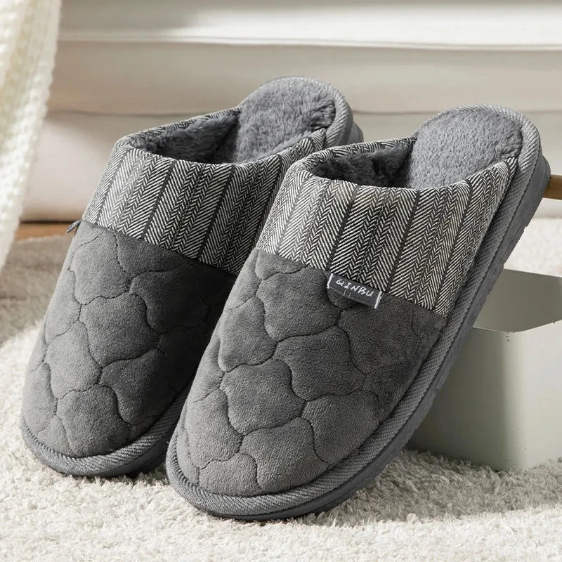 Top Trends: Big Plus Size 48 49 50 Fur Slippers Winter Home Men Shoes 2021 Fashion Flat Bedroom Slippers Furry Slides Man Shoes Fur Men's Shoppable Styles