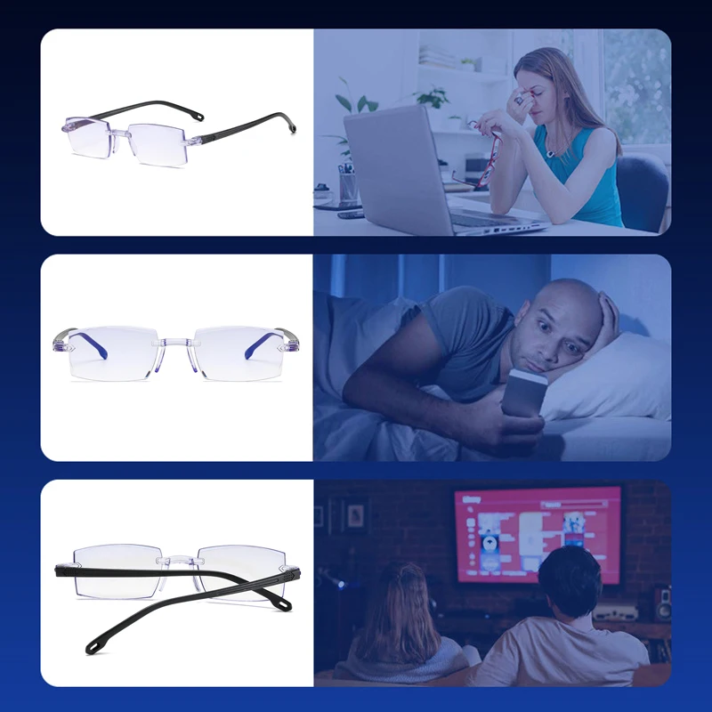 Top Trends: Degree -1.0 -1.5 -2.0 -2.5 -3.0 -3.5 -4.0 New Anti-blue Light Finished Myopia Glasses Trimmed Business Optical Spectacles Shoppable Styles - Image 6