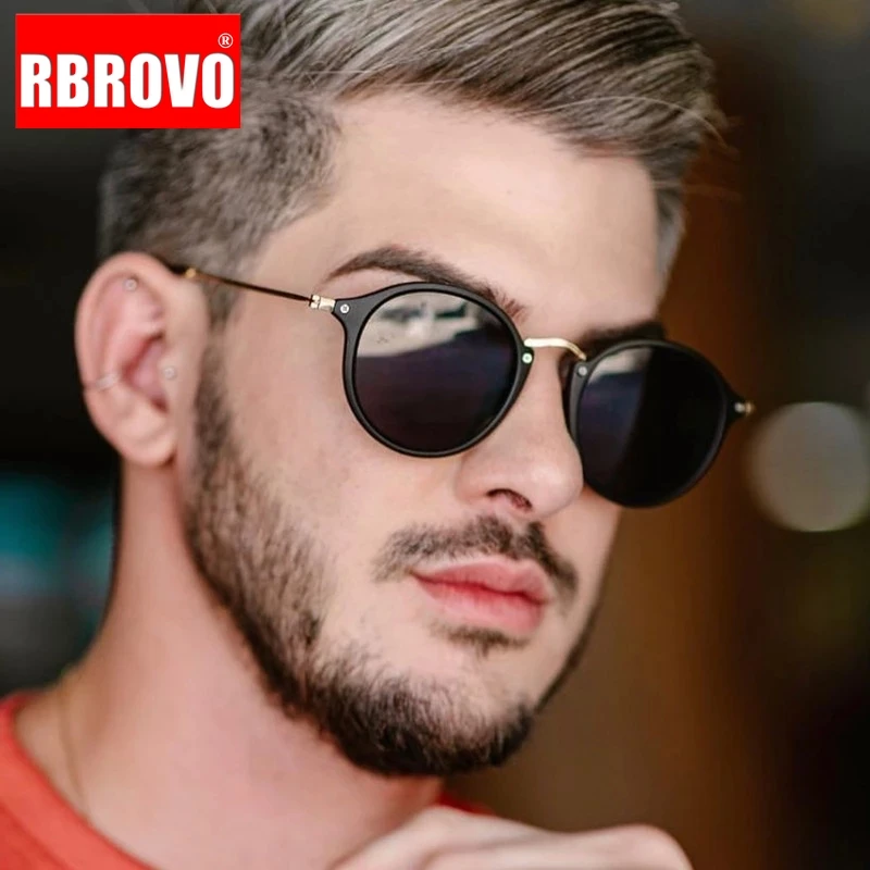 Top Trends: RBROVO Metal Retro Sunglasses Men 2023 Brand Designer Eyeglasses For Men / Women Vintage Glasses Men Luxury Oculos De Sol Feminino Shoppable Styles