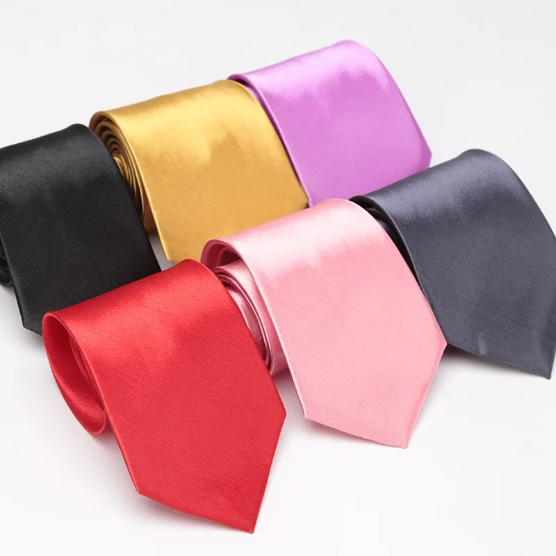 Top Trends: Tie Formal Dress Solid Wedding Ties For Men Business Classic Mens Gifts Corbatas Dress Accessories Man Black Red Blue Necktie Shoppable Styles