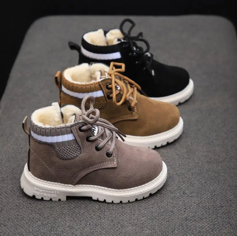 Top Trends: Children Casual Shoes Autumn Winter Boots Boys Shoes Fashion Leather Soft Antislip Girls Boots 21-30 Sport Running Shoes Shoppable Styles