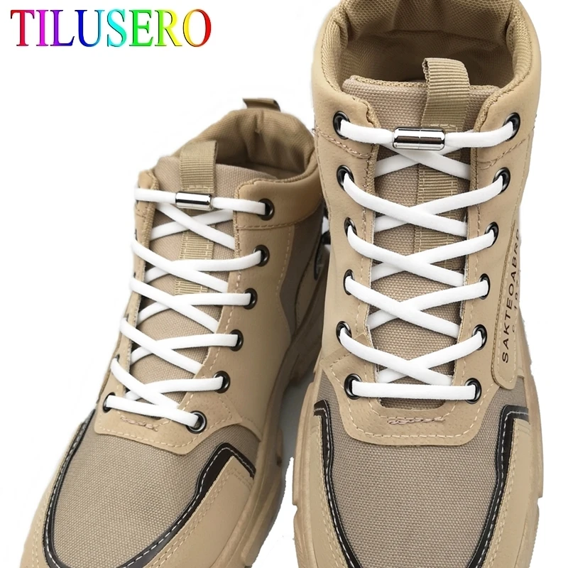 Top Trends: 1Pair New Elastic Shoe Laces Round No Tie Shoelaces For Kids And Adult Sneakers Shoelace Quick Lazy Laces 26 Colors Shoppable Styles