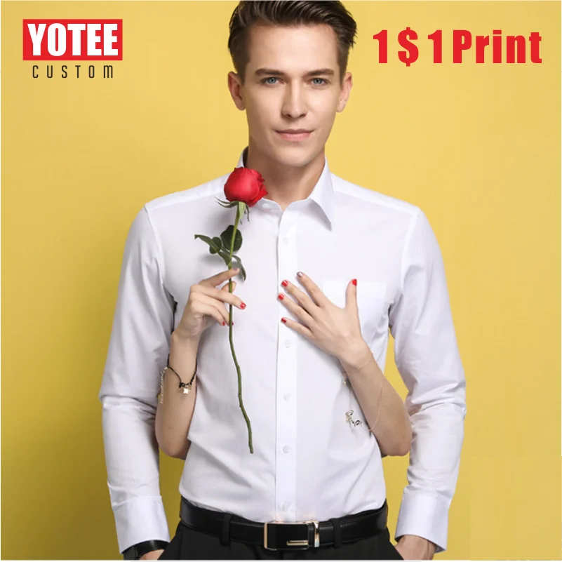 Top Trends: YOTEE2021 New Long Sleeve Shirt Custom Slim Cotton Thickening Group Company Custom Embroidery Long Sleeve Shirt XS-5XL Shoppable Styles