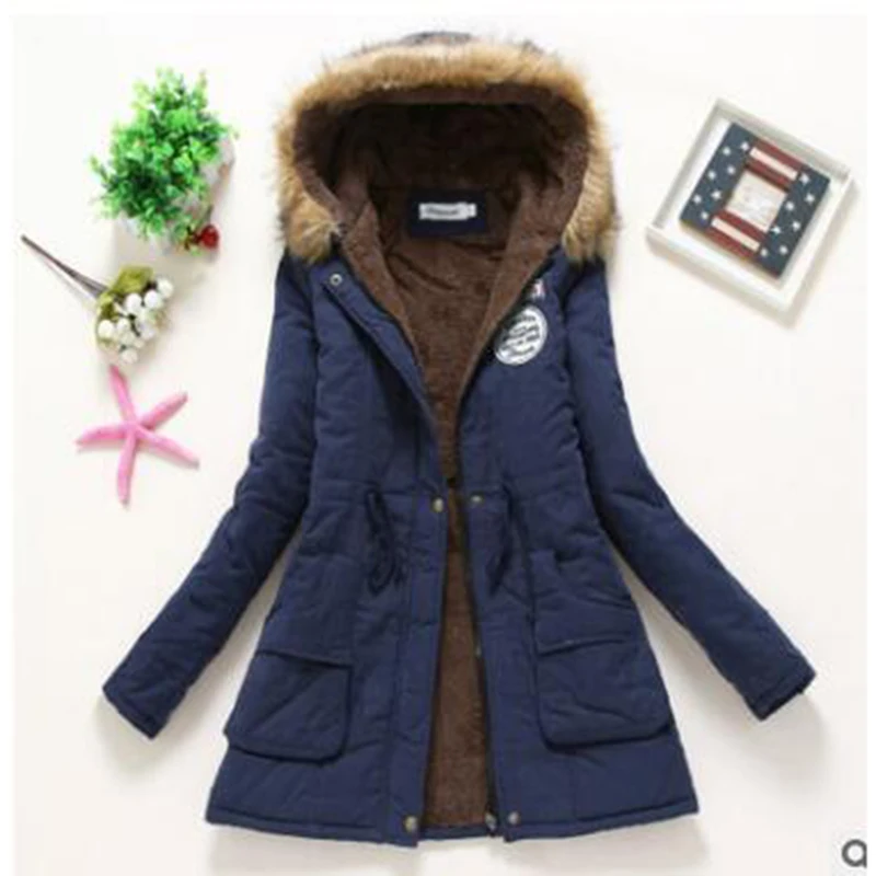 Top Trends: Winter Coat For Women Slim XXXL Size Outwear Medium-Long Cotton Padded Coat Thick Warm Hooded Parka Mujer Women's Casual Jacket Shoppable Styles - Image 3