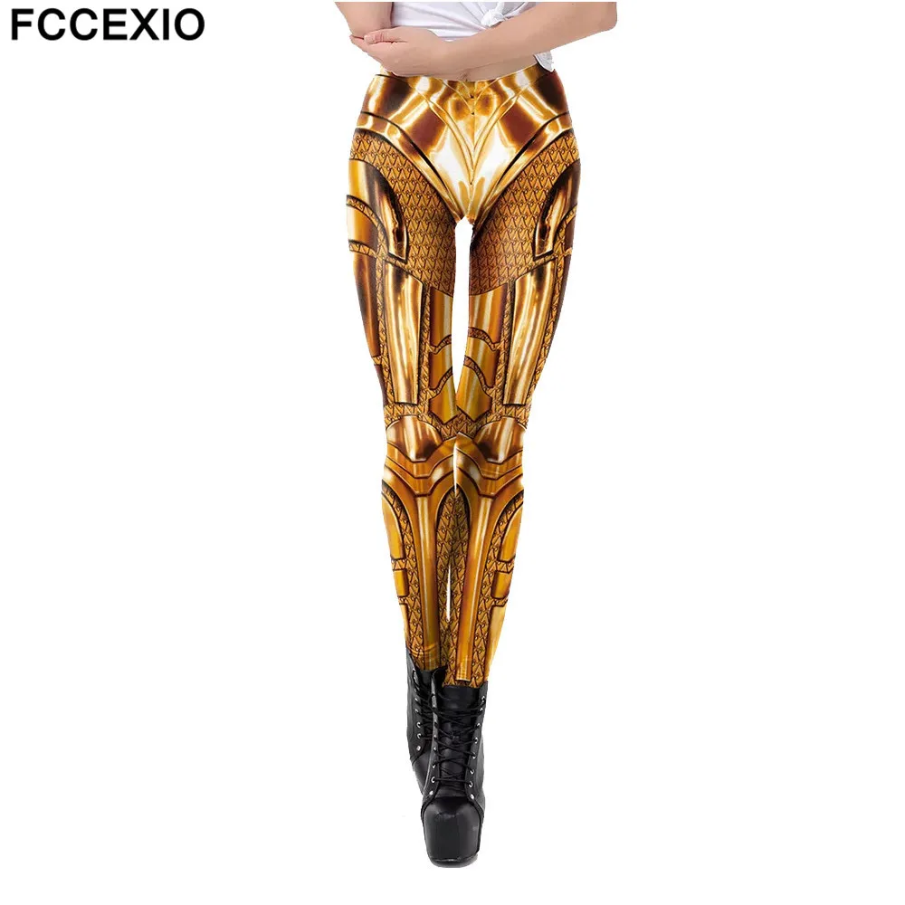 Top Trends: FCCEXIO Party Series Leggings The Wonders Magic Woman Movie Pattern 3D Print Sexy Leggins Casual Workout Fitness Pants Shoppable Styles