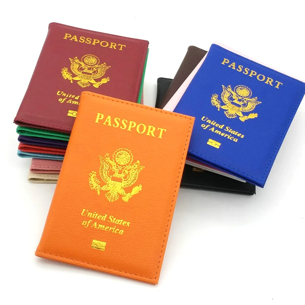 Top Trends: Travel PU Leather Passport Cover Personalised Women USA Passport Holder American Covers For Passport Girls Pouch Passport Shoppable Styles