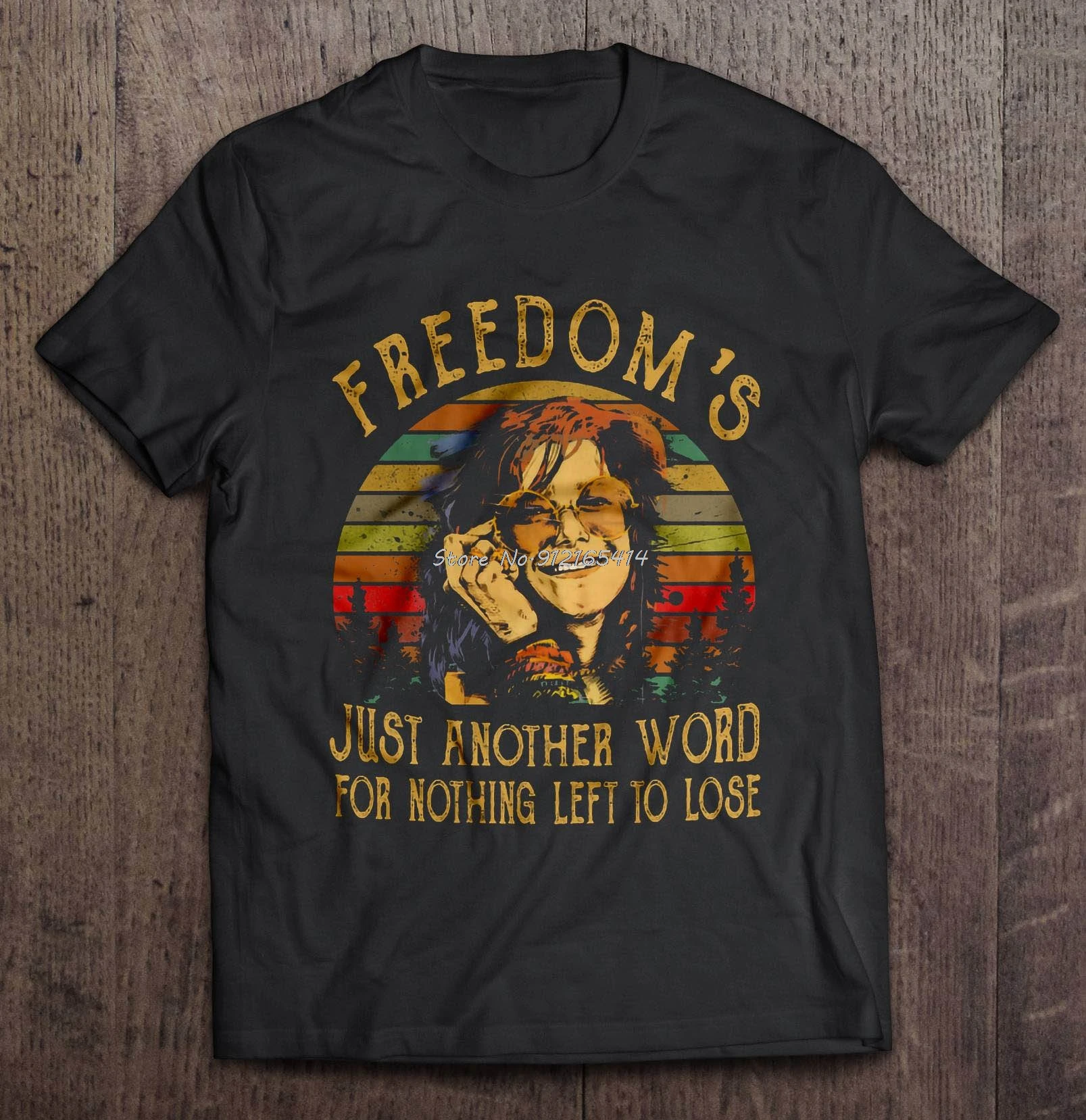 Top Trends: Men Funny T Shirt Fashion Tshirt Freedom's Just Another Word For Nothing Left To Lose Janis Joplin Vintage Version Women T-shirt Shoppable Styles