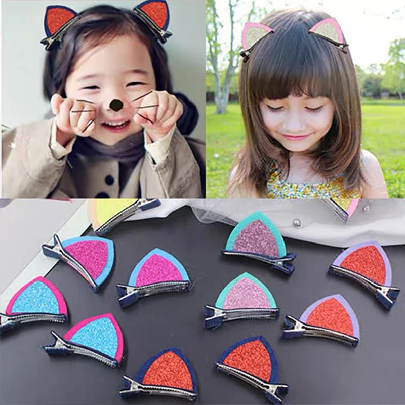 Top Trends: 2Pcs Cat Ears Hair Clip Girl Cute Hair Bands Hair Accessories Headwear Hairpins Kids Lovely Cartoon Hair Band Hairpin Headdress Shoppable Styles