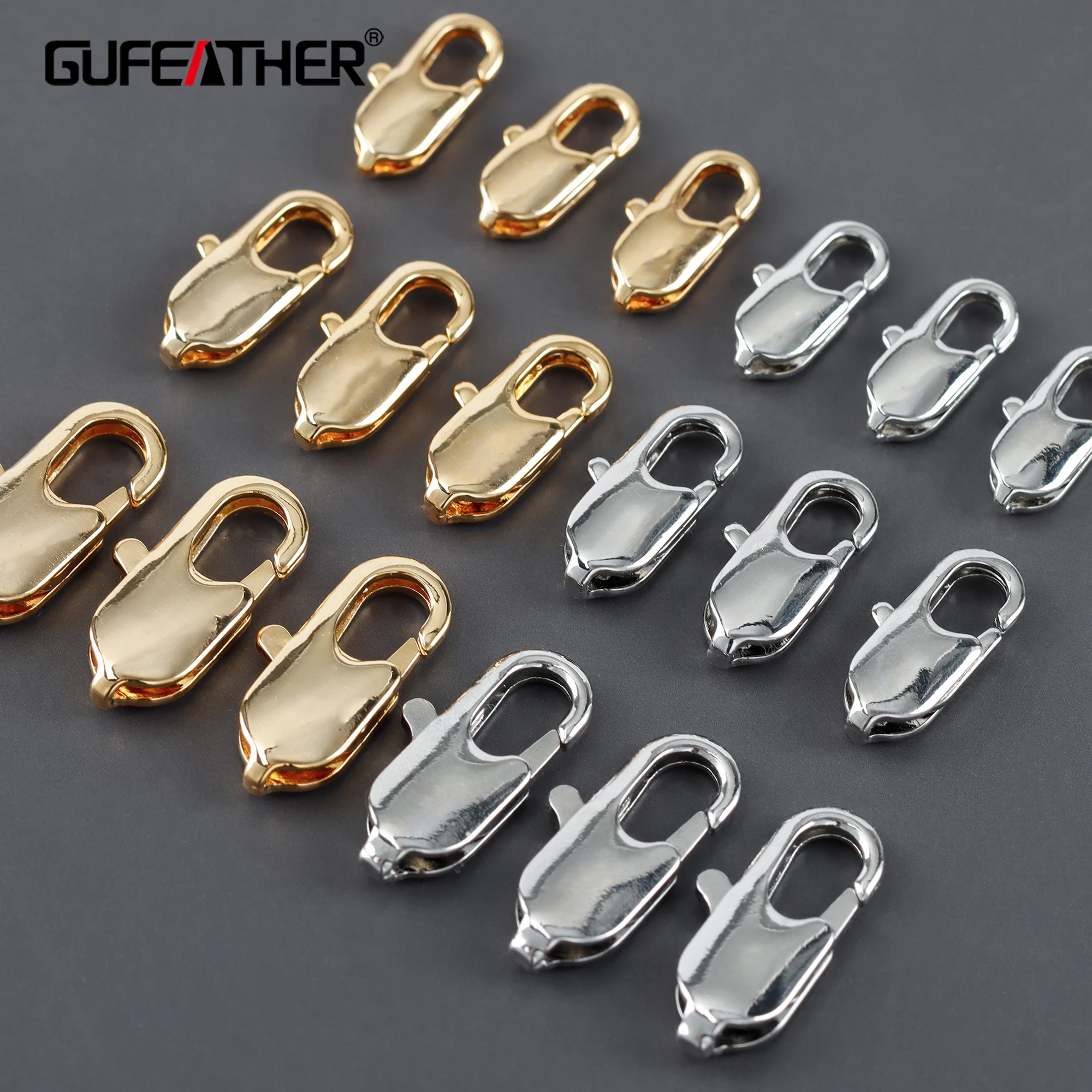 Top Trends: GUFEATHER M928, diy Accessories, pass REACH, nickel Free, lobster Clasp Hook, 18k Gold Rhodium Plated, copper, jewelry Making, 10pcs / lot Shoppable Styles