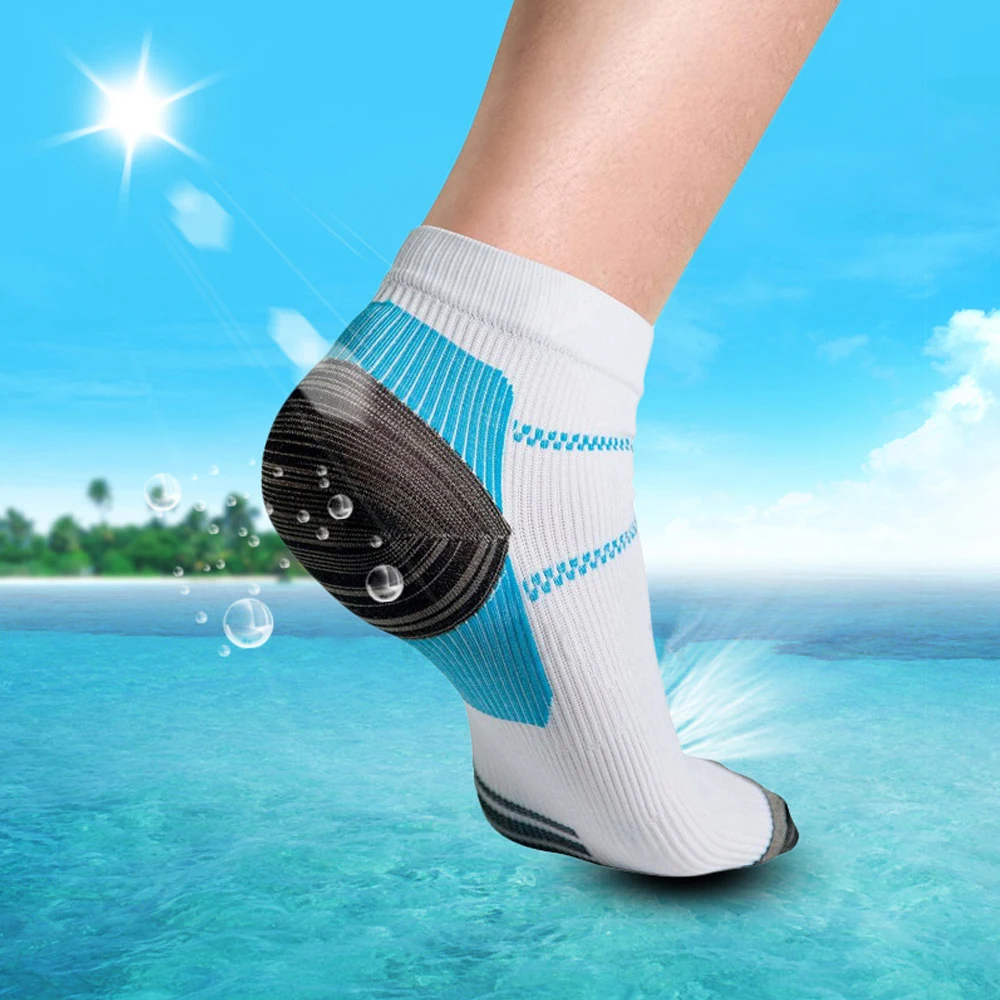 Top Trends: USHINE New Miracle Foot Compression Socks Anti-fatigue Plantar Fasciitis Heel Spurs Pain Sock Men Women Sports Socks Hot Sale Shoppable Styles