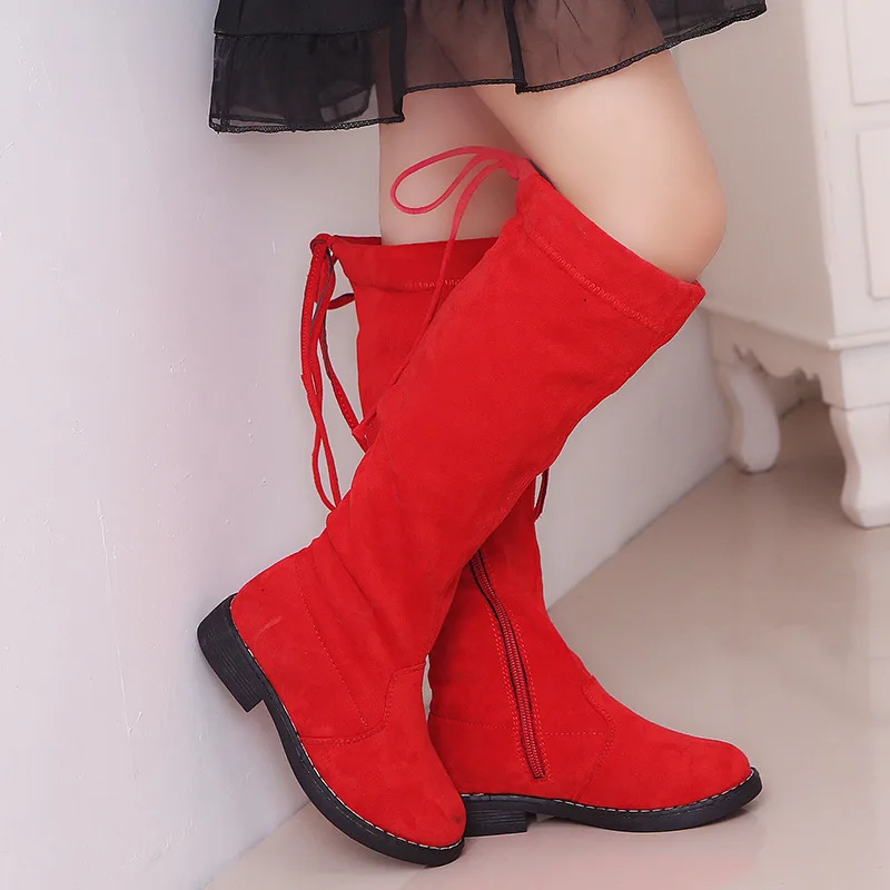 Top Trends: Fashion Girls Boots Children's Long Boots Soft Knee-High Boots Kids Princess Shoes Autumn Winter Warm Toddler Girls Botas D908 Shoppable Styles - Image 2