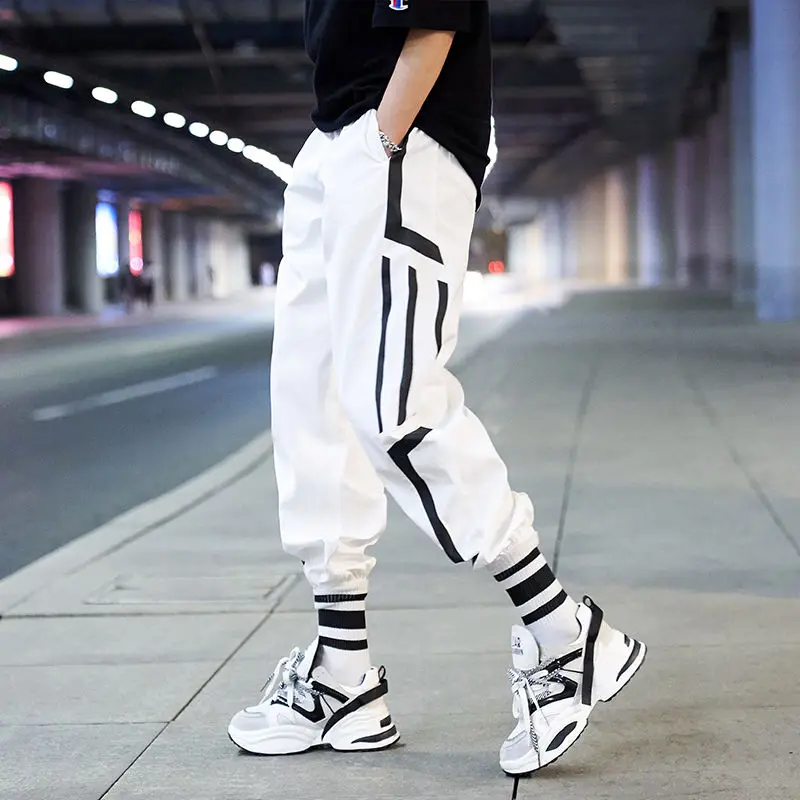 Top Trends: Sport Thin Sweatpants Male Joggers Pants Men Streetwear Fashion Harem Pants Baggy Ankle-Length Trousers Basketball 2023 New Shoppable Styles