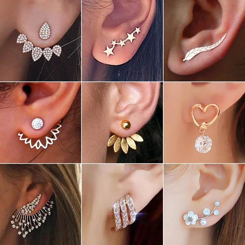 Top Trends: 2023 New Crystal Flower Drop Earrings For Women Fashion Jewelry Rhinestones Earrings Gift For Party Best Friend Shoppable Styles