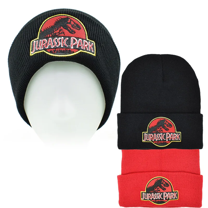 Top Trends: Jurassic-Park Dinosaur Caps Winter Hat Beanie Cotton Knit Skullies Beanie Hip Hop Outdoor Streetwear Hats Christmas Hat For Fans Shoppable Styles